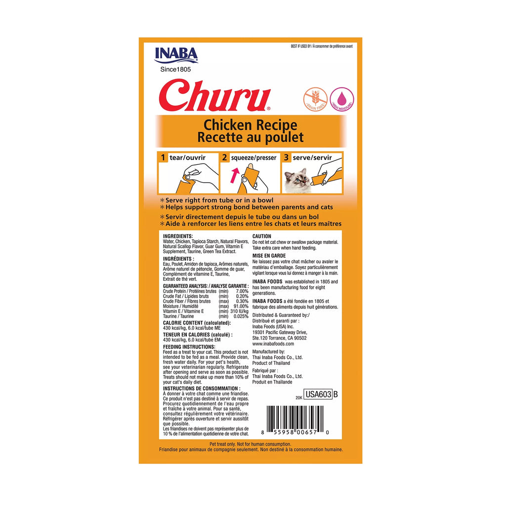 Inaba Churu - Chicken - 4 tubes